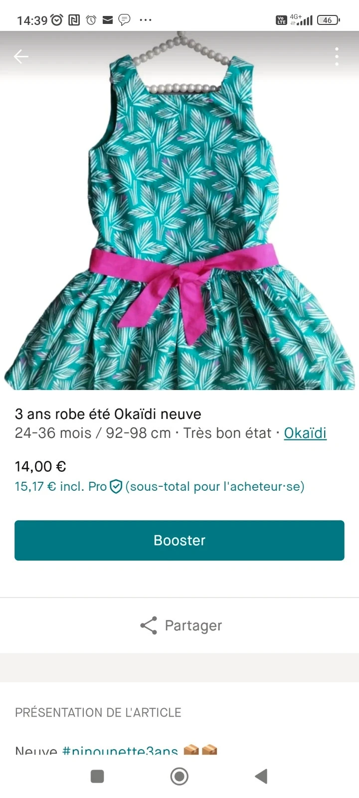 Lot vêtements fille